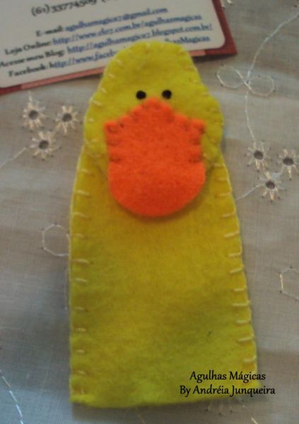 Dedoche de Feltro Pato